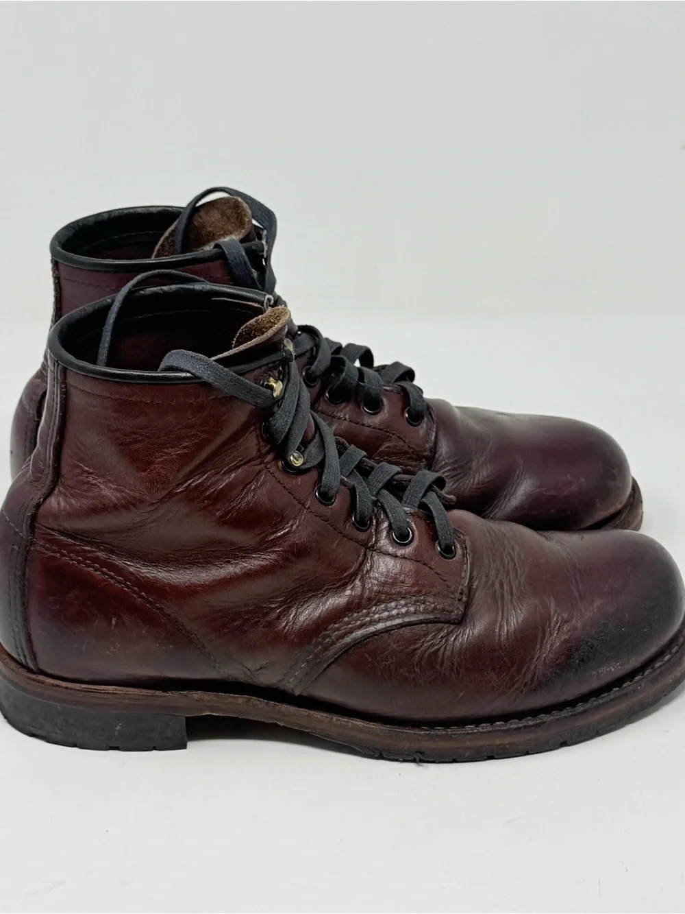 Red Wing Beckman Heritage 9011 Boots Mens 7 D Red Oxblood Leather USA Made